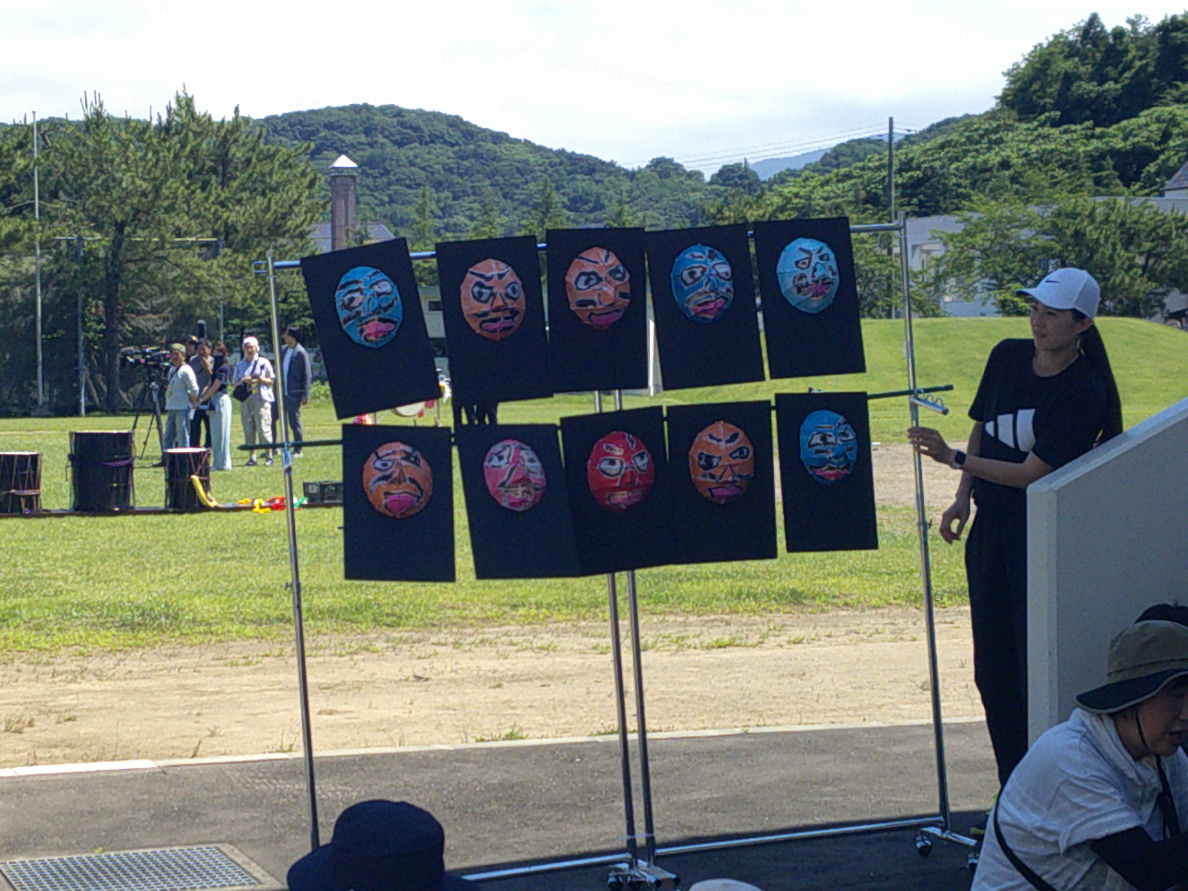 晴天の中だけど大丈夫、点いてるよ